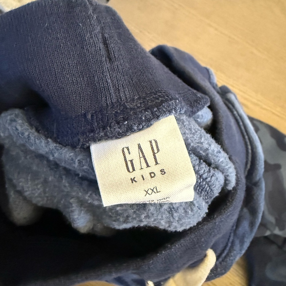 Gap Kids Boys Sweatpants Blue Camo Size XXL (13 -14) - Picture 2 of 2
